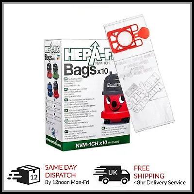£8.99 • Buy Henry Hoover Bags GENUINE Hepaflo NVM-1CH 604015 Numatic Hetty James Harry