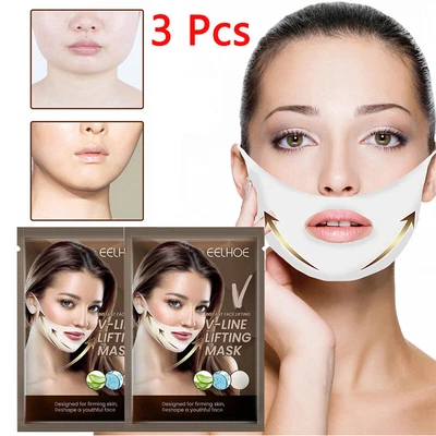 $3.03 • Buy V Line Mask Double Chin Reducer Chin Up Patch V-Shape Slimming Face Lift Tape ☆