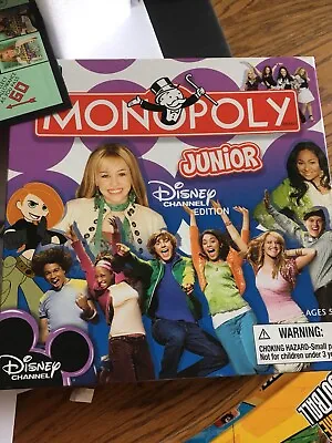 Monopoly Junior Disney Channel Edition Board Game 100% Complete2007 • $12.99