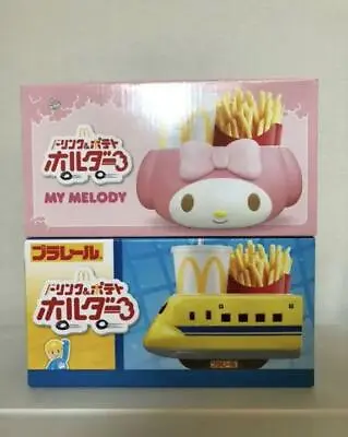 MY MELODY & TOMIKA Plarail McDonald's Drink Potato Holder Sanrio Limited JAPAN • £68.11