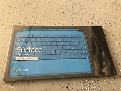 Microsoft Surface RT/2/Pro 1/Pro 2 Type Cover Keyboard  CYAN  -  Spanish Layout • $129.99