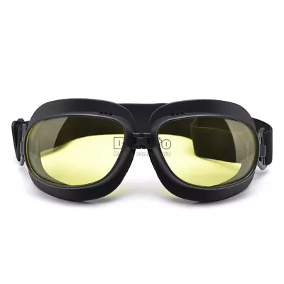 Motorcycle Motocross Goggles Retro Vintage Aviator Pilot Outdoor Eyewear • $13.66