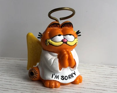 £5.99 • Buy Vintage Bully 1981 Garfield Dressed As Angel ‘Im Sorry’ 2” Figure. Jim Davis.