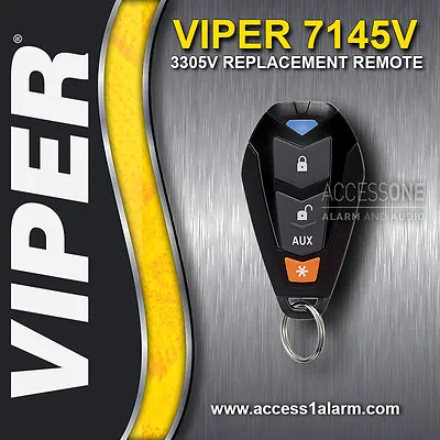 Viper 3305V Alarm 1-Way Companion Replacement Remote Control 7145V EZSDEI7141  • $50.99