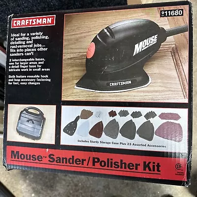 CRAFTSMAN Mouse Sander Polisher 900.11680 With Original Box And Sandpaper • $18