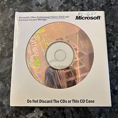 Microsoft Office 2003 Professional Word/Excel/Access/Outlook/PowerPoint • $49.95