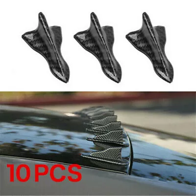 Accessories Car Roof Shark Fin Decorative Sticker Carbon Fiber Decors Universal • $8.29