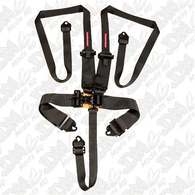 RW 5 Point SFI Latch & Link Harness W/ HANS 2/3inch Belts And Snap Hook Ends • $239