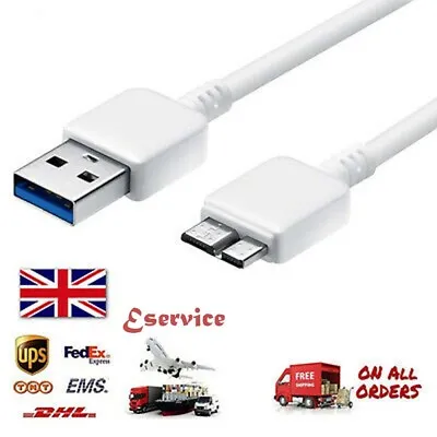 USB 3.0 A To Micro B Cable For WD My Passport Essential Mini Portable Hard Drive • £3.29