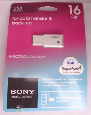 Sony 16GB USB Flash Drive MicroVault NEW NIP USM16GMWTG • $24.99