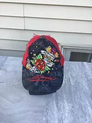 Ed Hardy VINTAGE Hat Red Skull 200’s Grunge Y2k Mcbling • $20