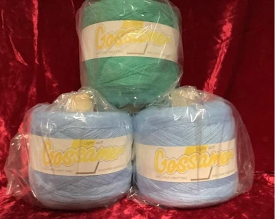 £12 • Buy Machine Knitting Wool Light Soft Gossamer 3 Ply Cashmilon Waxed Yarn/Wool