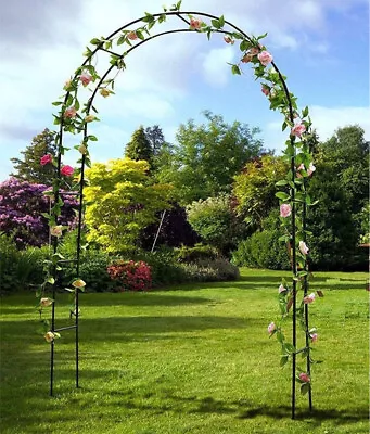 Decorative Wedding Party Arch Garden Metal Arbor Climbing Plant Support Trellis • $43.55