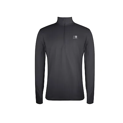 Karrimor Mens Long Sleeve Zip Top Performance T Shirt Lightweight Half • £15