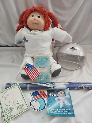 VINTAGE Cabbage Patch Doll Girl Astronaut With Red Hair Blue Eyes Teeth & Smile • $99.95