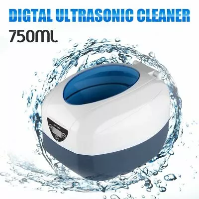 750ml Digital Ultrasonic Cleaner Ultra Sonic Jewellery Cleaning Timer Heater • $40.41