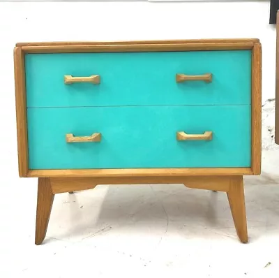 G Plan Chest Of Drawers/dressing Table Upcycled With Retro Colour • £225