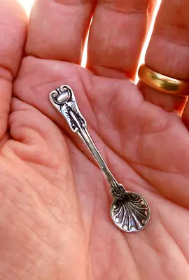 SOLID 925 Sterling Silver Mini Spoon Small Spoon For Baby / Sugar Serving Spoon • $35.50