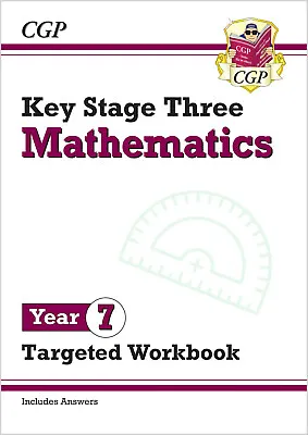 £7.25 • Buy KS3 Maths Year 7 Targeted Workbook (with Answers): Perfect For B... By CGP Books