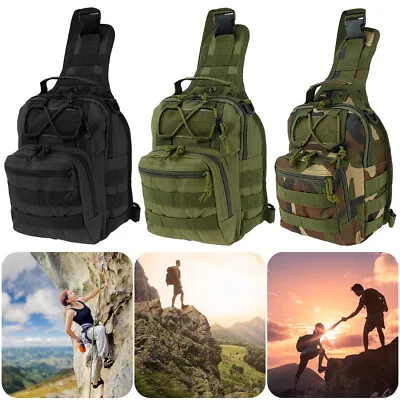 $14.99 • Buy Military Sport Crossbody Bag Chest Bag Tactical Shoulder Backpack Waterproof AUS