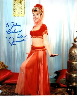 BARBARA EDEN Autographed Signed 8x10 I DREAM OF JEANNIE Photograph - To John • $220