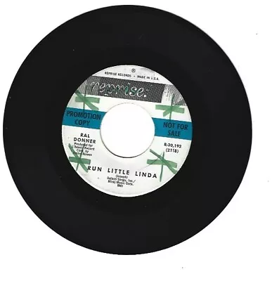 RAL DONNER - 45 RPM R-A-B On REPRISE RECORD  RUN LITTLE LINDA   • £20.54