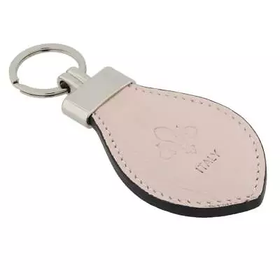 GlassOfVenice Fioretta Italian Genuine Leather Florence Keychain - Powder Pink • $34.95