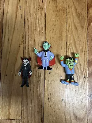 3 VTG Halloween PVC Figure 1989 Applause Frankenstein Heartline Vampire Dracula • $29.95