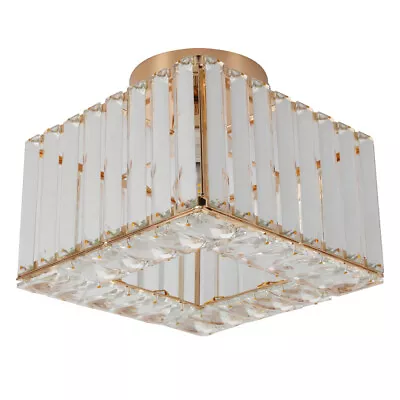 Modern Crystal Ceiling Light Chandelier Pendant Dining Room Living Room E27 • £37.99