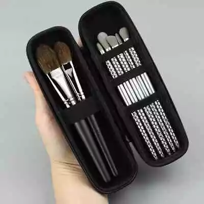 New Makeup Brush Bag Holder Case Travel Size With Zipper-Black  CASE ONLY • $12.98