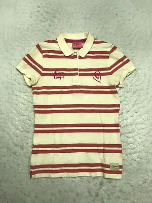 Harvey Norman Women Of League Multicoloured Polo Shirt Size 10 Striped Rugby • $11.40