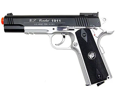 500 FPS NEW WG AIRSOFT FULL METAL M1911 GAS CO2 HAND GUN PISTOL W/ 6mm BB BBs • $68.95