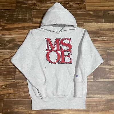 Vintage MSOE Champion Reverse Weave Milwaukee School Of Engineering Hoodie RARE • $99.99