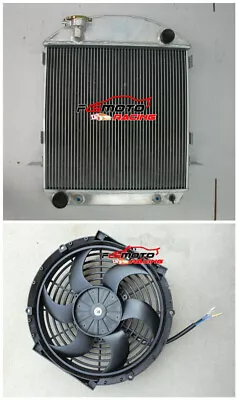 Radiator + Fan For 1924-1927 Ford Model T Bucket Config Engine 3-Row 26 25 24 • $177