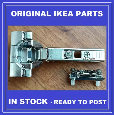 Ikea Utrusta Hinge Soft Close & Plate 110 Angle Metod Kitchen X1 Single Unit • £5.95