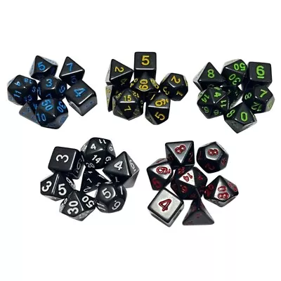 DND-Polyhedral RPG-Dice For Dungeon-Dragon-Pathfinder-MTG-Role Playing Game • $14.94