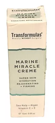 Transformulas Marine Miracle Creme 15ml Vitamin C+E Vegan New & Sealed • £19.90