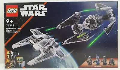 LEGO 75348 Star Wars Mandalorian Fang Fighter Vs TIE Interceptor New *Box Dmg* • $129.99
