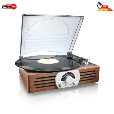 $73.45 • Buy THOMSON Record Player 3-Speed Turntable AM/FM Radio Built-In Speakers Vintage AU