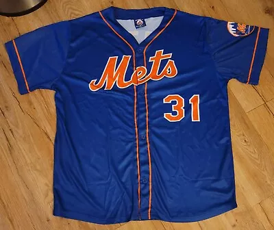 New York Mets Mike Piazza Blue Promotional Jersey Men's Size-Medium New • $25