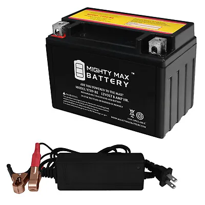 Mighty Max YTX9-BS Battery Replaces Honda EU3000 Generator 00-11 + 12V 2A Chrger • $49.99