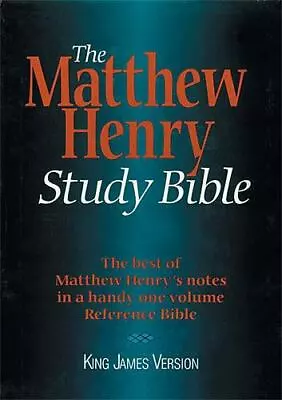 The Matthew Henry Study Bible: King James Version • $78