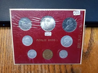 1959 Vatican City 8 Piece Souvenir Coin Set 1 2 5 10 20 50 100 500 Lire • $65