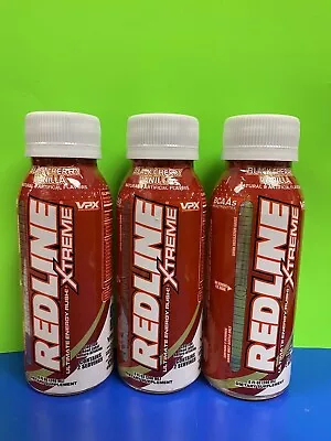 VPX Redline Xtreme Energy (BLACK CHERRY VANILLA) Shot 8 Oz  Ea/ Lot Of 3 Bottles • $35.99