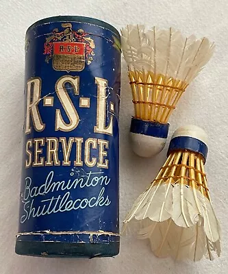 $9.96 • Buy Vintage RSL Service Outdoor Badminton Shuttlecocks Altoona, PA USA & Paper Can
