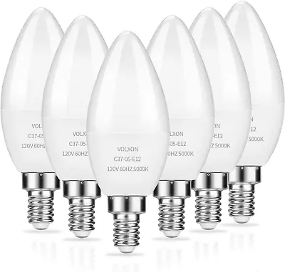LED Candelabra Bulbs E12 Ceiling Fan Light Bulbs Small Base 6W Equivalent 60W • $14.99