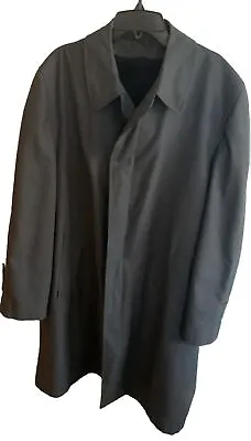 Vintage Fine Rainwear For Gentlemen By Wales All Weather Lined Trench Coat 38R • $24.95