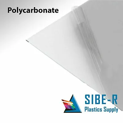 Polycarbonate  Clear Plastic Sheet 0.060  1/16 X 12  X 12  Vacuum Forming * • $8.37