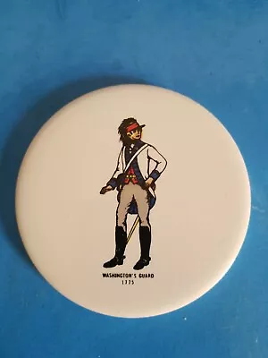 Vtg H&r Johnson 3 1/2  Washington Guard 1775 Coll. Round Tile.free Shipping.*c1 • $14.57