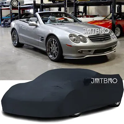 Dust Proof Black Stain Stretch Full Car Cover  FOR Mercedes-Benz SL500 SL63 AMG • $149.67